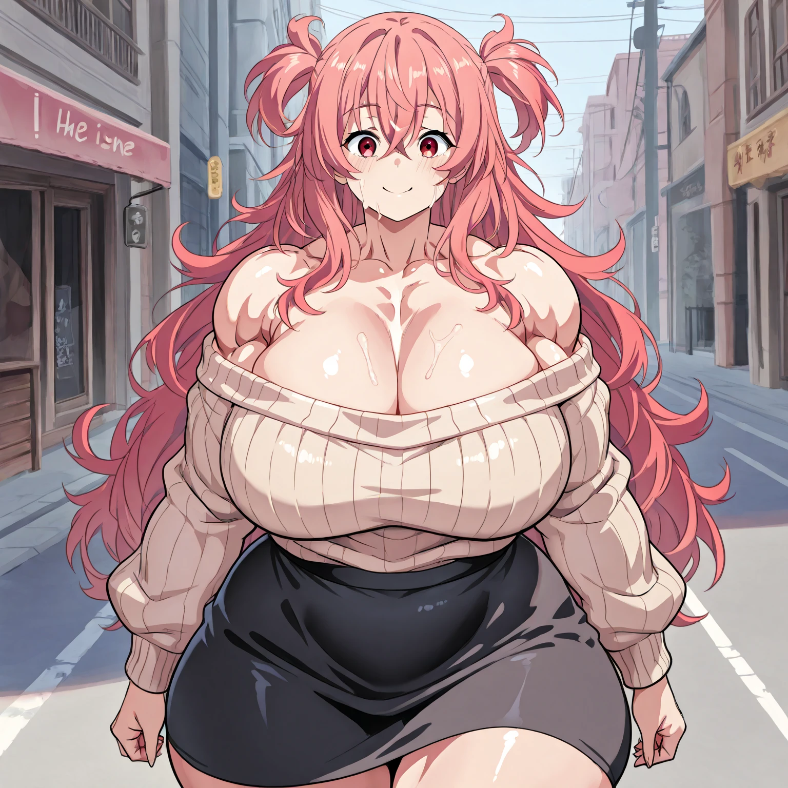  Red Dragon and Chimera Woman 4 :6、 Very Big Breasts and Plump Body 、4K、 realistic、 I'm looking at this、 Sheer Dress with Slits、sit、 open legs、Blushed face、Burning Streetscape 、 Hi-Res, Best Quality,  High Definition Model ,  textured skin, 