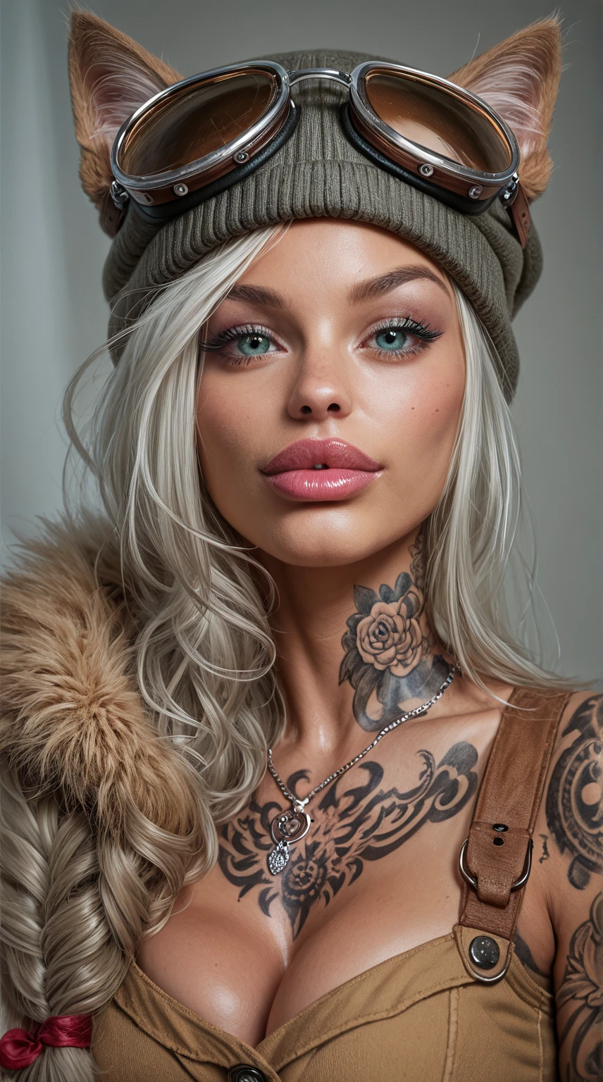 a close up of a woman with a cat and a hat, realistic art style, beautiful artwork, cute detailed artwork, tattoo style, trending on deviant art, in style of digital illustration, ultra realistic illustration, attractive cat girl, realism art style, trending on artstration, artgasm, inked, perfect artwork, highly detailed portrait, extremely high quality artwork