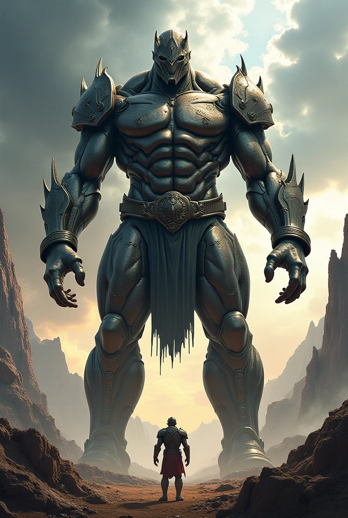 Giant Goliath and the army behind him