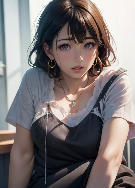 1girl,realistic, black lingerie, in the bar, super detail, ultra detail, best photography