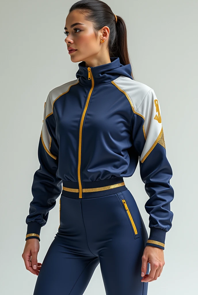 araffe woman in a blue and white suit standing next to a white car, tight light blue neopren suits, nike cycling suit, sport clothing, sports clothing, wearing track and field suit, wearing tight suit, skintight suits, enjoyable, smooth white tight clothes suit, sporty, lycra costume, korean, kawaai, women full body, gorgeous lady