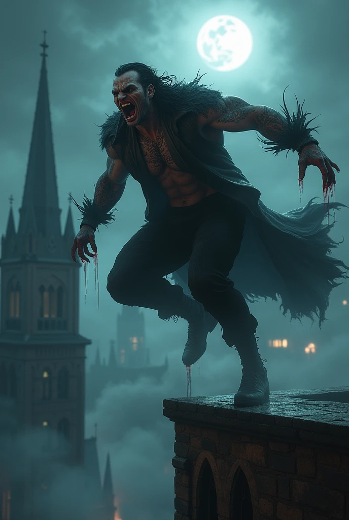 An award winning photography portrait of a halloween ginger male, blood hair, web, surreal decorated skin, masculine, pumpkins in the background, castle, full body in motion, defined body, full body, stunning realistic, mist, raw photograph, defined body,maximalism, octane render, unreal, 8k, depth of field, bokeh, black ink, 8k, hyperreal, 50mm, kodak portra 400, photograph by Martin Schoeller, Natural Light, natural skin, real skin texture, feet fetish