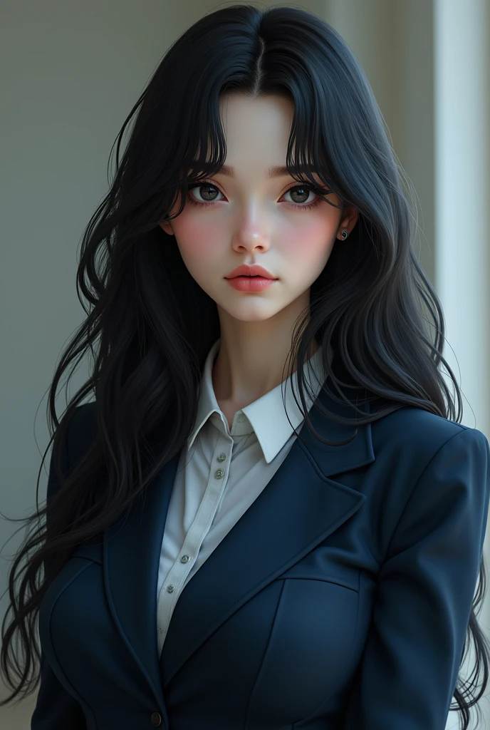 1girl,woman,beautiful face,upper body,(grey suit:1.4),black hair,slim face,(8k, RAW photo, highest quality, masterpiece),High detail RAW color photo professional photo,(realistic, photorealism:1.5),(highest quality),8k HD high definition detailed realistic,detailed,skin texture,hyper detailed,realistic skin texture,armature,best quality,ultra high res,(photorealistic:1.4),high resolution,detailed,raw photo,nikon d850 film stock photograph 4 kodak portra 400 camera f1.6 lens rich colors hyper realistic lifelike texture dramatic lighting unrealengine trending on artstation cinestill 800,<lora:zhouhuimin_chilloutNi_4*50:0.9>,