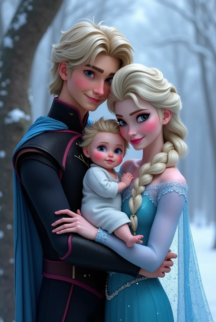 best quality, masterpiece, highres, detailed, perfect anatomy, <lora:Detail - add_detail:0.2>, BFmother, 1baby, mother holding baby, mother and baby, motherly, sitting, living room, sofa, baby, <lyco:Mother_and_Baby:0.8>, elsa, blue dress, <lora:Character - Elsa-04:0.6>