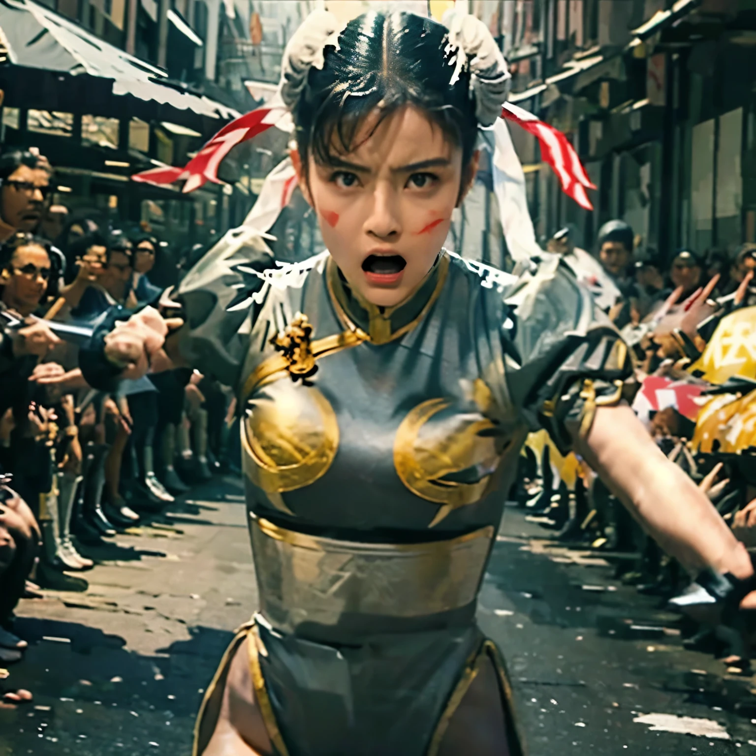 serious expression, cool , Fighting Poses , watching here, Fighting a formidable foe, HD,