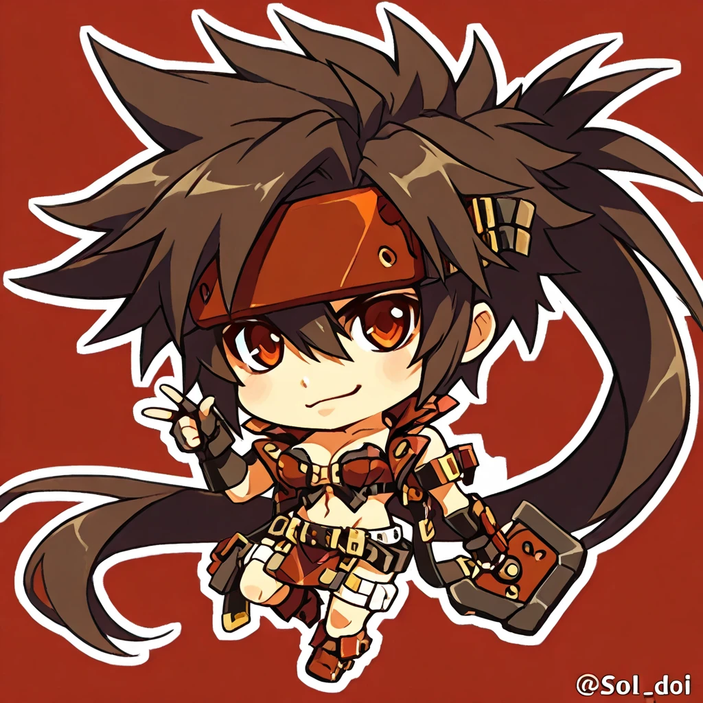 chibi-dol, chibi, 1girl, breast, sol badguy