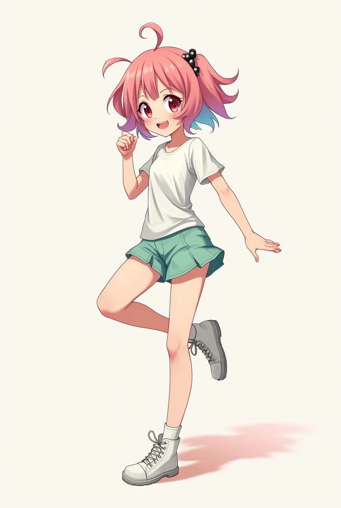 cute，Agile action，little girl，whole body