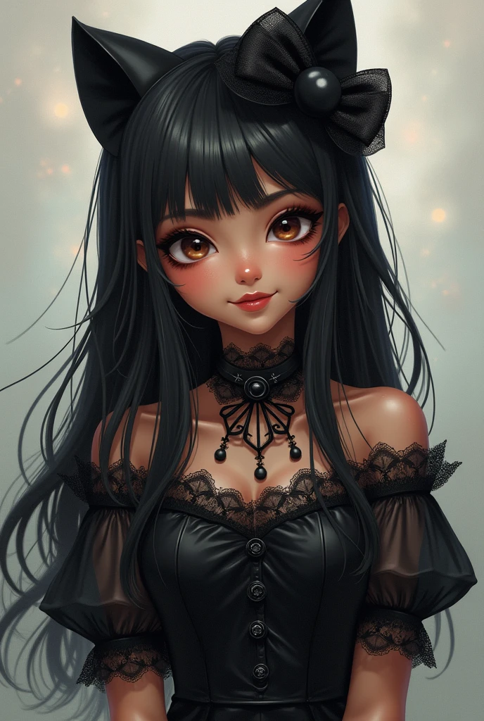 1  black hair beautiful