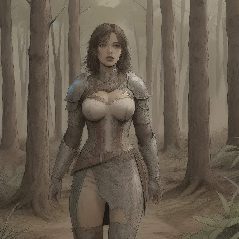 official art, extremely detailed wallpaper in CG Unity 8k ,very detailed, shiny skin, depth of field, LIVING COLOR,
Alone,, dress,Armor,Eeb , deedlit, forest,standing