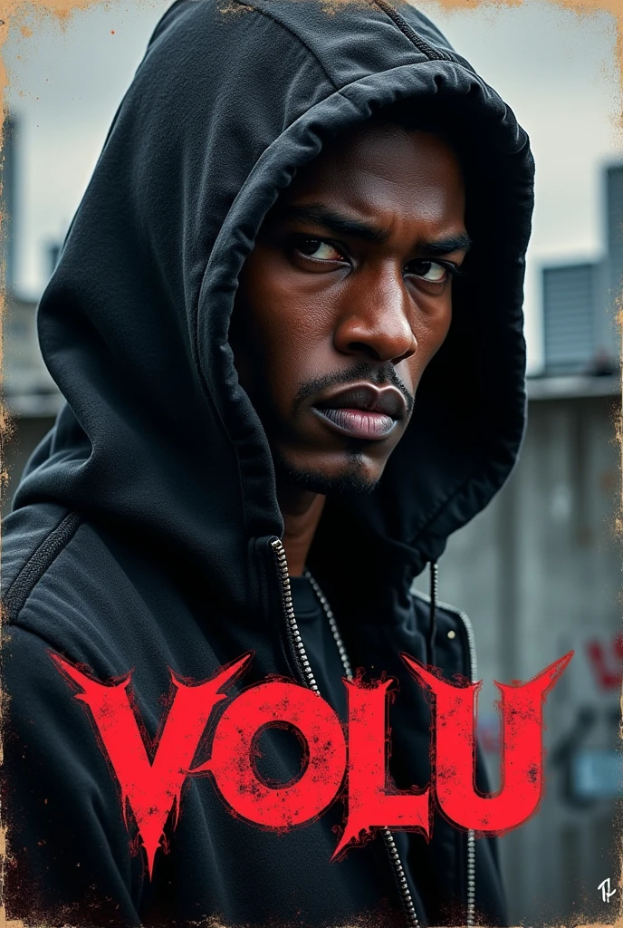 Drill rap poster for a song by an artist names         VOLU 