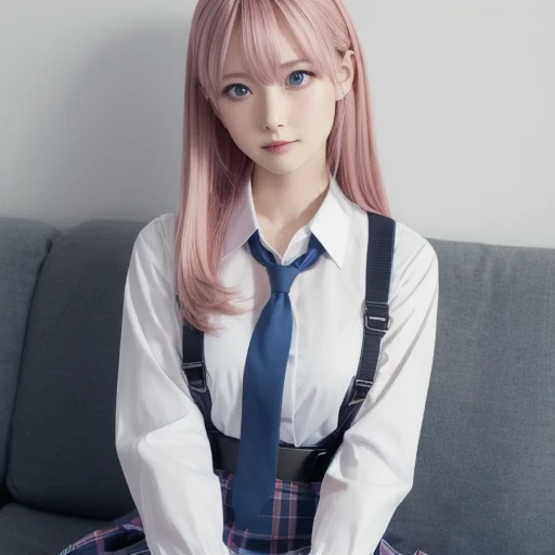 egal, pink hair, good, tie, room,