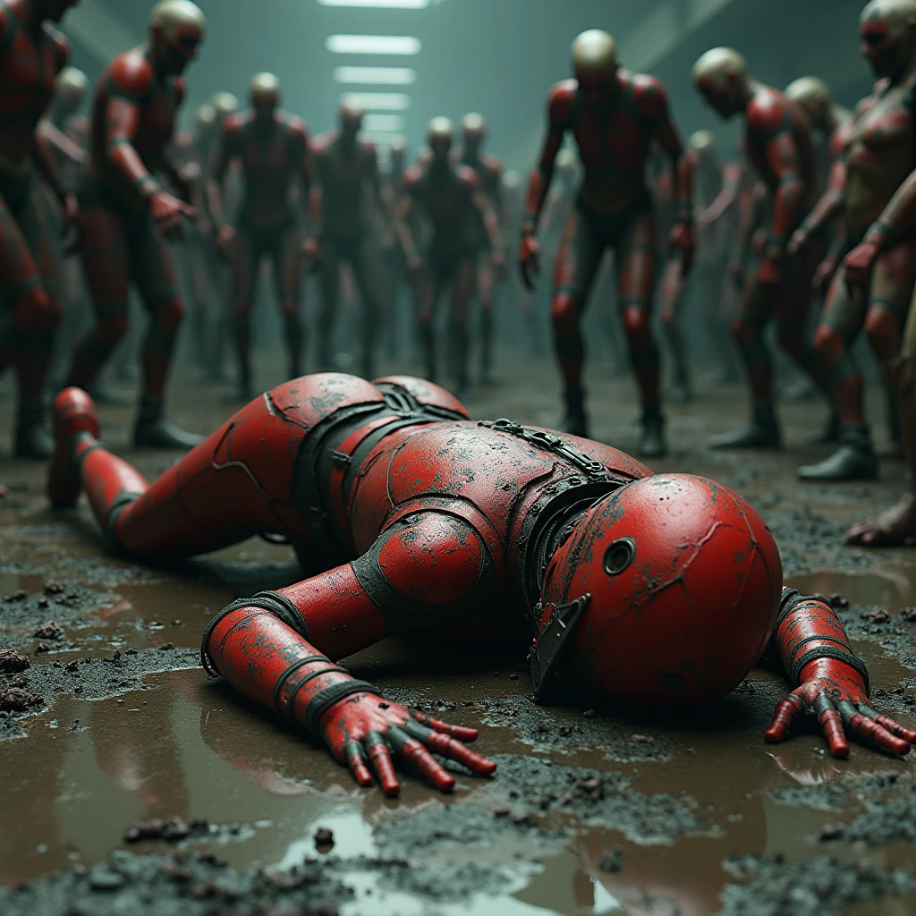 Ultra-realistic, alien and human encounter, grandma fights to the death, pops out with heavy bleeding, red internal organs and brain splatter, high quality, 8K, 32K, F1.8