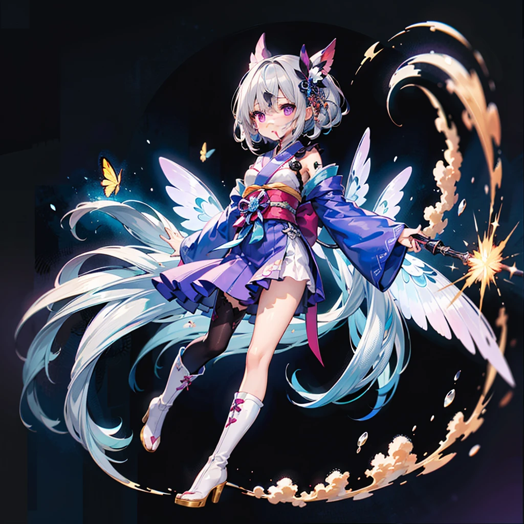 ( Mega Mini, The body is steel.........., Metal., chibi, The legs are steel.........., Metal., blink, The wings are steel.........., Metal., My favorite cat ears, The gun is metal steel.........., Beam Katana)
