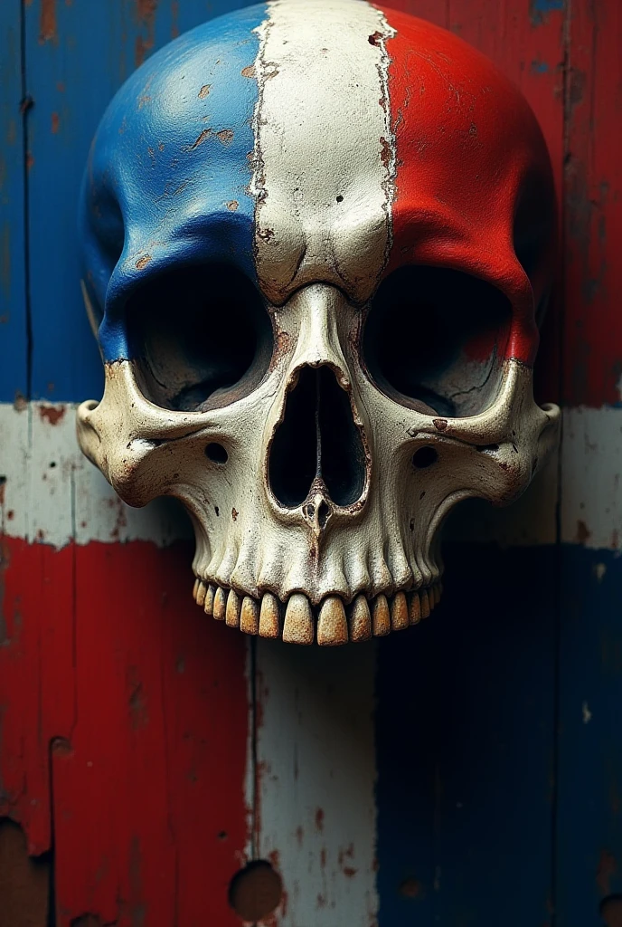 skull germany flag
