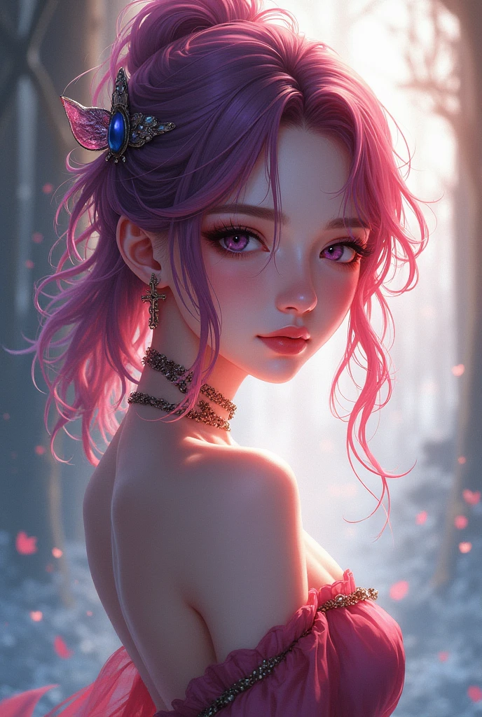 a jewelry design sakura-themed ring gemstones and diamonds luxury closeup product view trending on artstation cgsociety ultra quality digital art exquisite hyper details 4k soft illumination dreamy fashion rendering by unreal engine