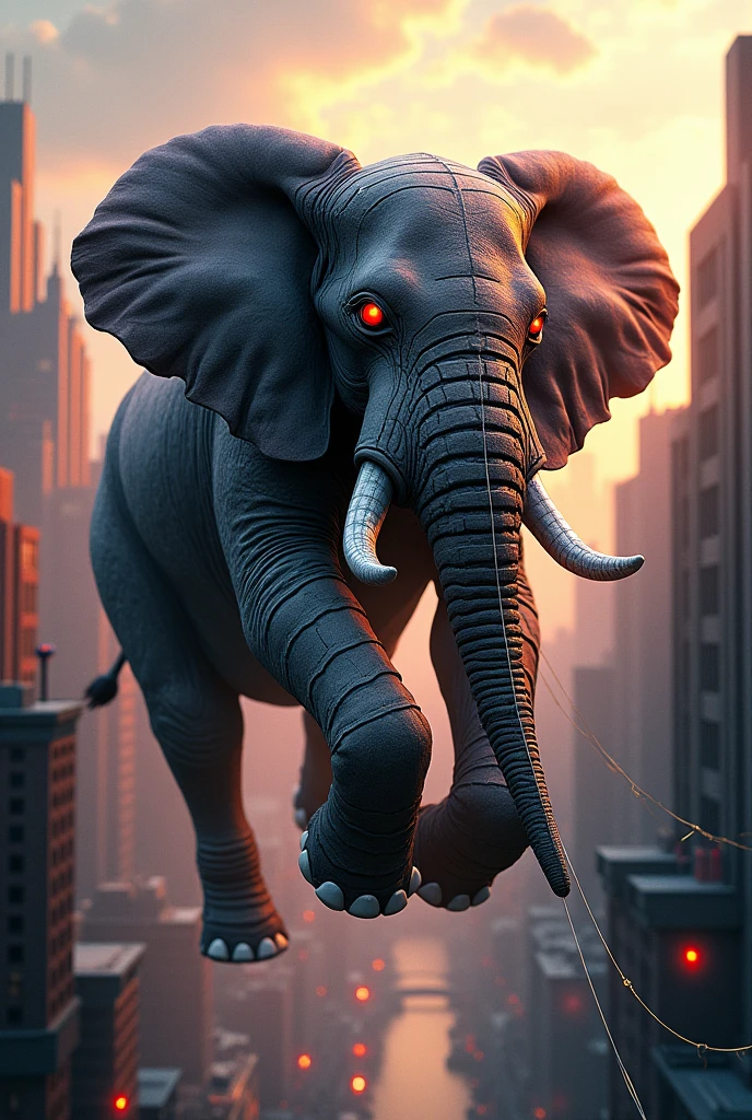 black elephant, solo, scary elephant, elephant, big, long fangs, red eyes, night, dark, (best quality,4k,8k,highres,masterpiece:1.2),ultra-detailed,(realistic,photorealistic,photo-realistic:1.37),horror,dramatic lighting,moody lighting,cinematic,chiaroscuro,high contrast