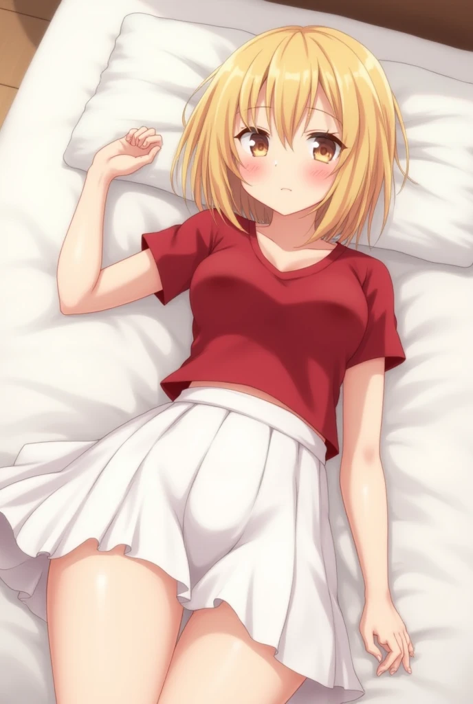 chisatonishikigi, nishikigi chisato, short hair, bangs, blonde hair, bob cut,y shirt,red string underwear,barefoot,Sleeping in a hammock,sleep with your head on the pillow,sleep in a hammock,dark room,nap,daytime,
break outdoors, forest,
break (masterpiece:1.2), highest quality, High resolution, unity 8k wallpaper, (figure:0.8), highly detailed face, perfect lighting, Very detailed CG, (perfect hands, perfect anatomy),