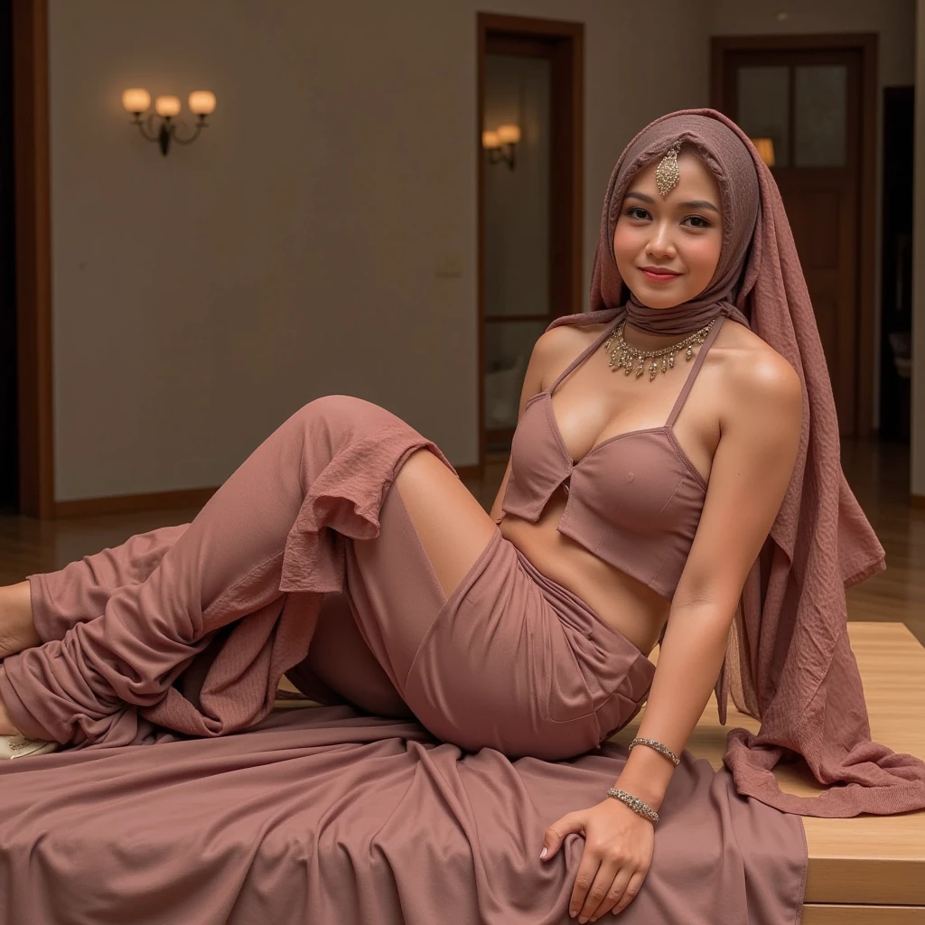 Indian women in saree, laying on a bed, sexy slim thighs, sexy body, ((large breasts)), alluring body, beautiful face, (((good proportion))), seducing, realistic background, jwellery, pubic hair, pose, perfect body aunty, bare feet, (((spread her legs))), slim waist, sexy hips, slim fit feet, moaning, Hyperrealism, depth of field, cinematic lighting, glowing light, ray tracing, drop shadow, Wide-Angle, award winning, high details, textured skin, anatomically correct, masterpiece, UHD, best quality, 8k, highres