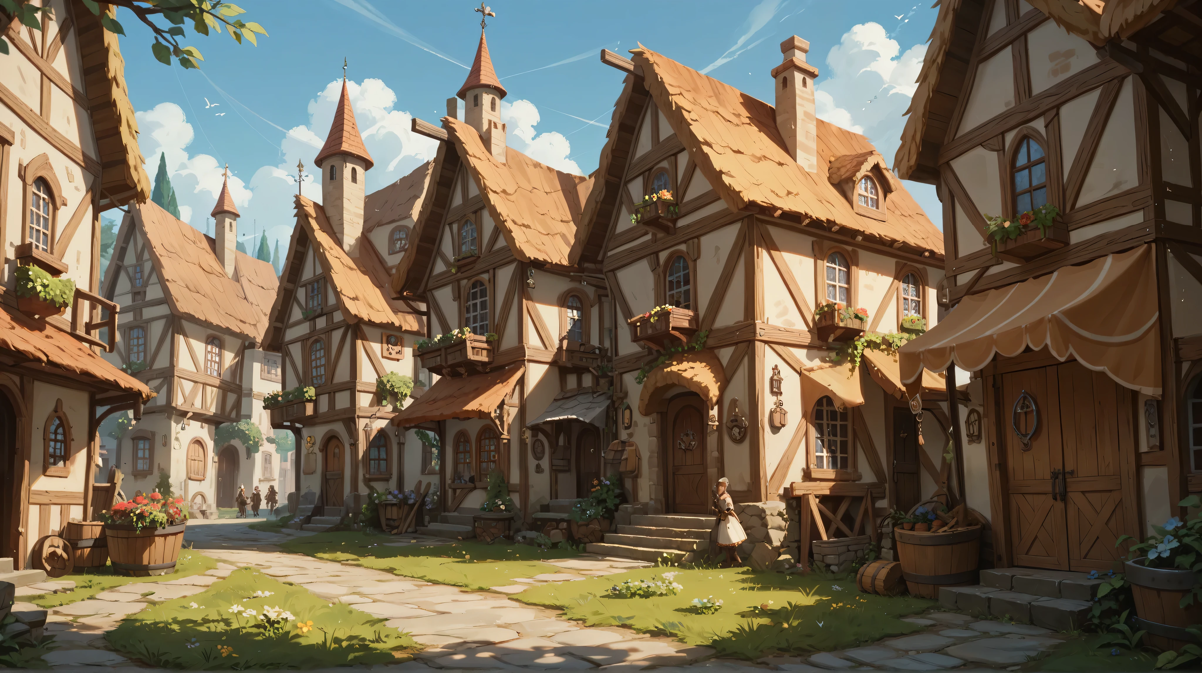 Medieval fantasy town