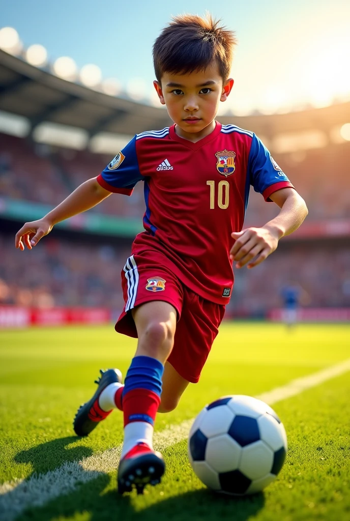 Red soccer team logo