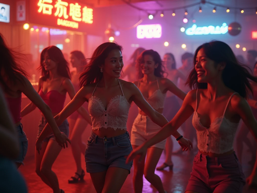 (masterpiece、Highest quality)、(Unsanitary and old underground mall)、(Japan favelas、Dirty Standing Tavern)、((stage))、(A girl helping out at the store、smile、fun)、(Poor conditions)、Shady Red Light District、Tank top、Panties、shaved ice、Sale of drinks、(stage)、smile、Happy schoolchildren、Perfect Anatomy
