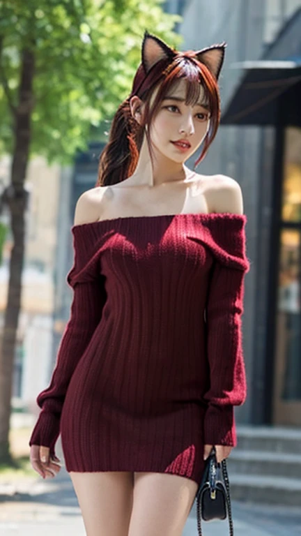 (masterpiece, best quality, glowing light, glistening, shiny skin, ultra detailed, detailed background, complex background),(perfect face, detailed face, detailed eyes,perfect hands,perfect fingers), (large boobs:1.2,smile),(mature female:1.4),cowboy shot,thicc,
yor,long hair,((gradient hair)),multicolored eyes, gradient eyes, (glowing eyes:1.5), mascara, (fashion make up), parted lips, hairband, jewelry, earrings, hair ornament, hair flower, flower, gold hairband,dress, black dress,
((park, fountain, leaves in the air, wall, autumn, trees)),((super detailedmasterpiece, best quality, highres, bbyorf, long hair, white hairband, red eyes, gold earrings, large breasts, jewelry, off shoulder, red sweater, sweater dress, long sleeves, black pantyhose, cowboy shot, standing, outdoors background)), dynamic poses, ((8k wallpaper)), 