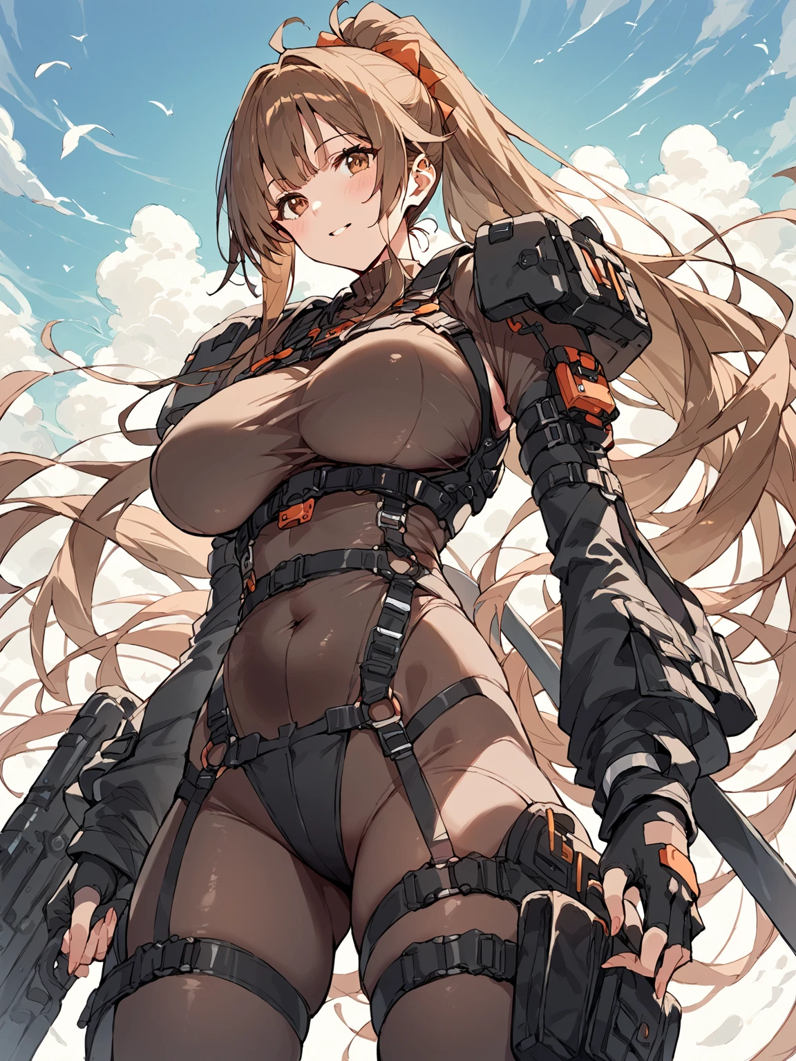 Ultra HD、Ultra high definition、Noise Reduction、perfection、Real、battlefield、beautiful girl、Camel Toe、Giant tit、Nipple Puffs、Cleavage、Plump、Super big breasts、Super big butt、Gatling Gun、Extra Large、Firearms