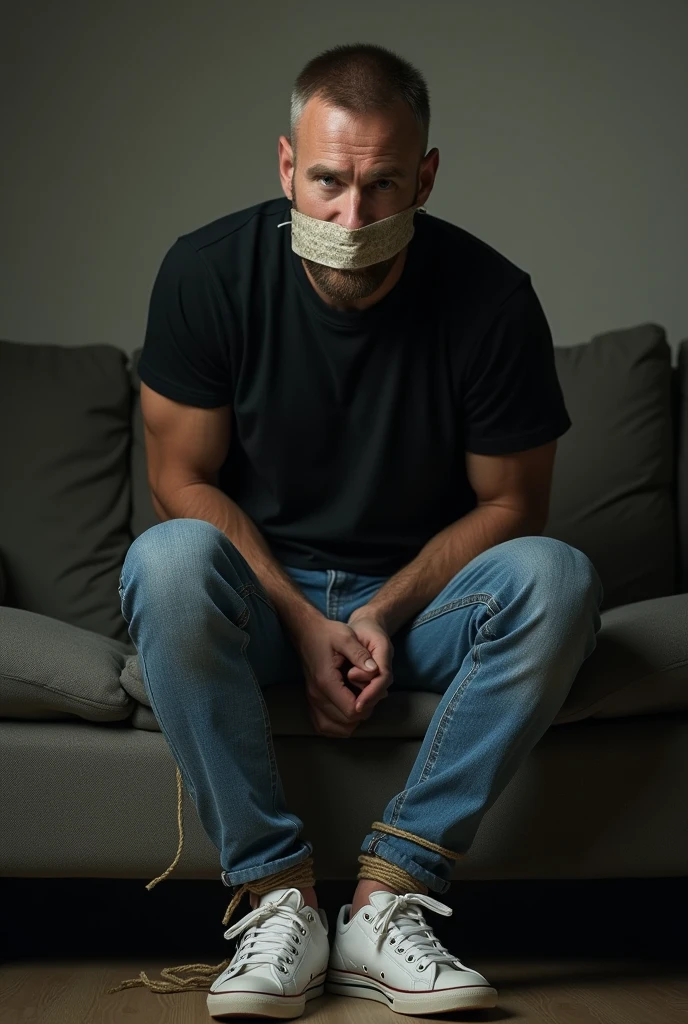 a sad man hiding it's face with it's knees inside a phone full of bad texts