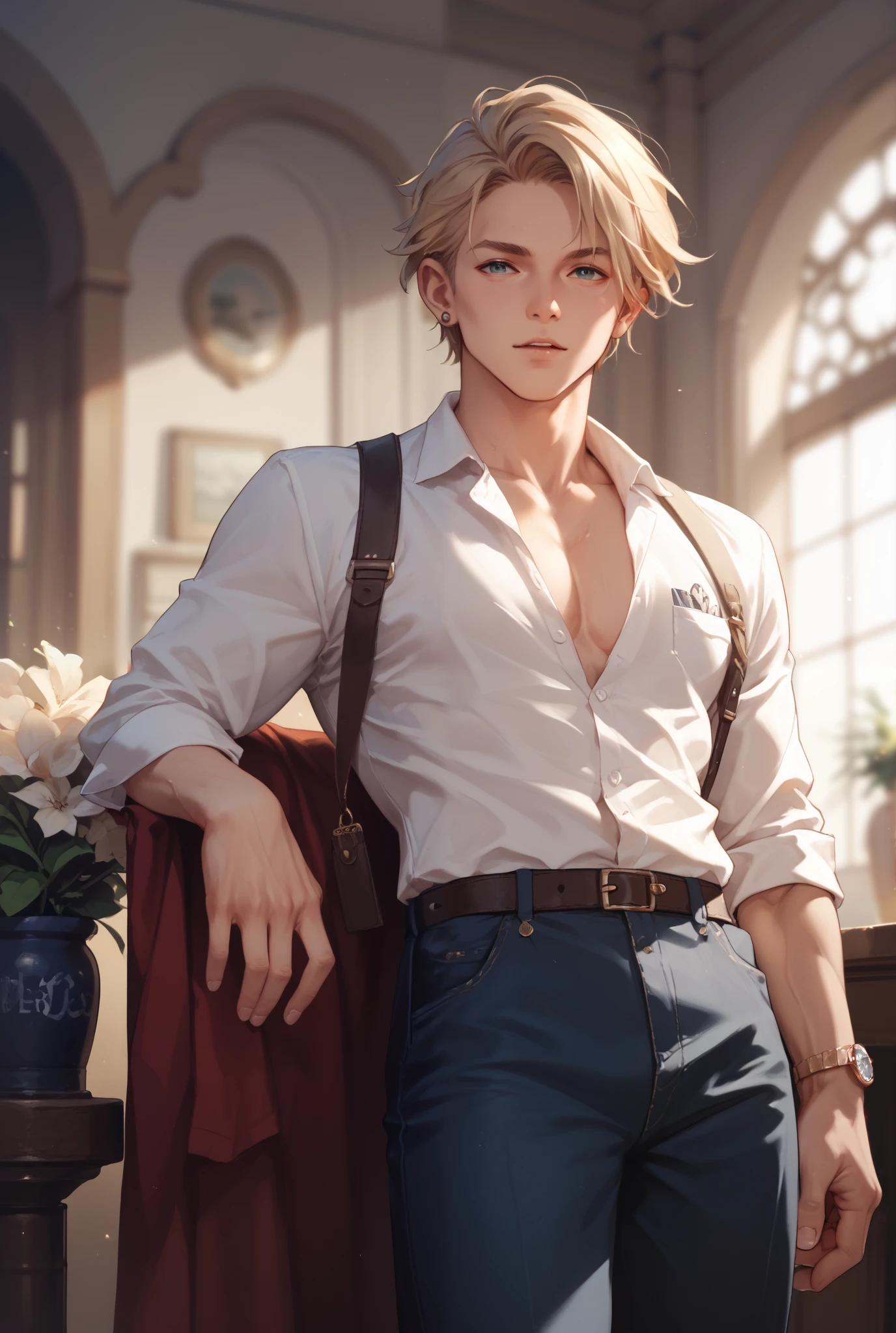Create a novel cover by having the boy control the iron