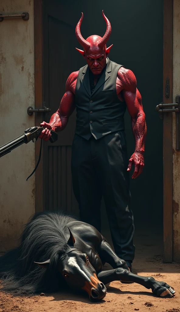painting of the year (masterpiece) (4k) ((the man with his devil)) (every accusation is a confession)