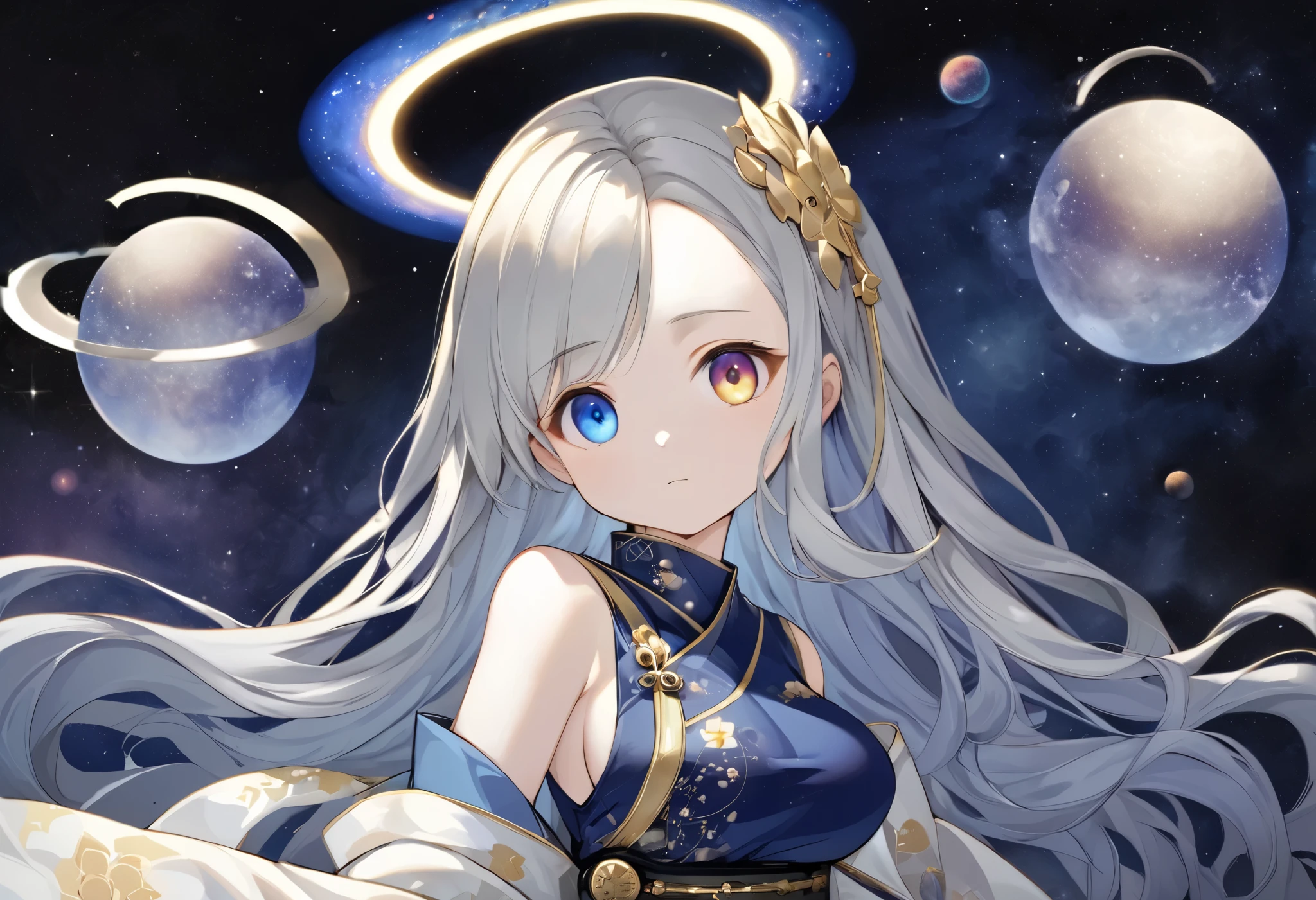 The filled part goes to the background of outer space