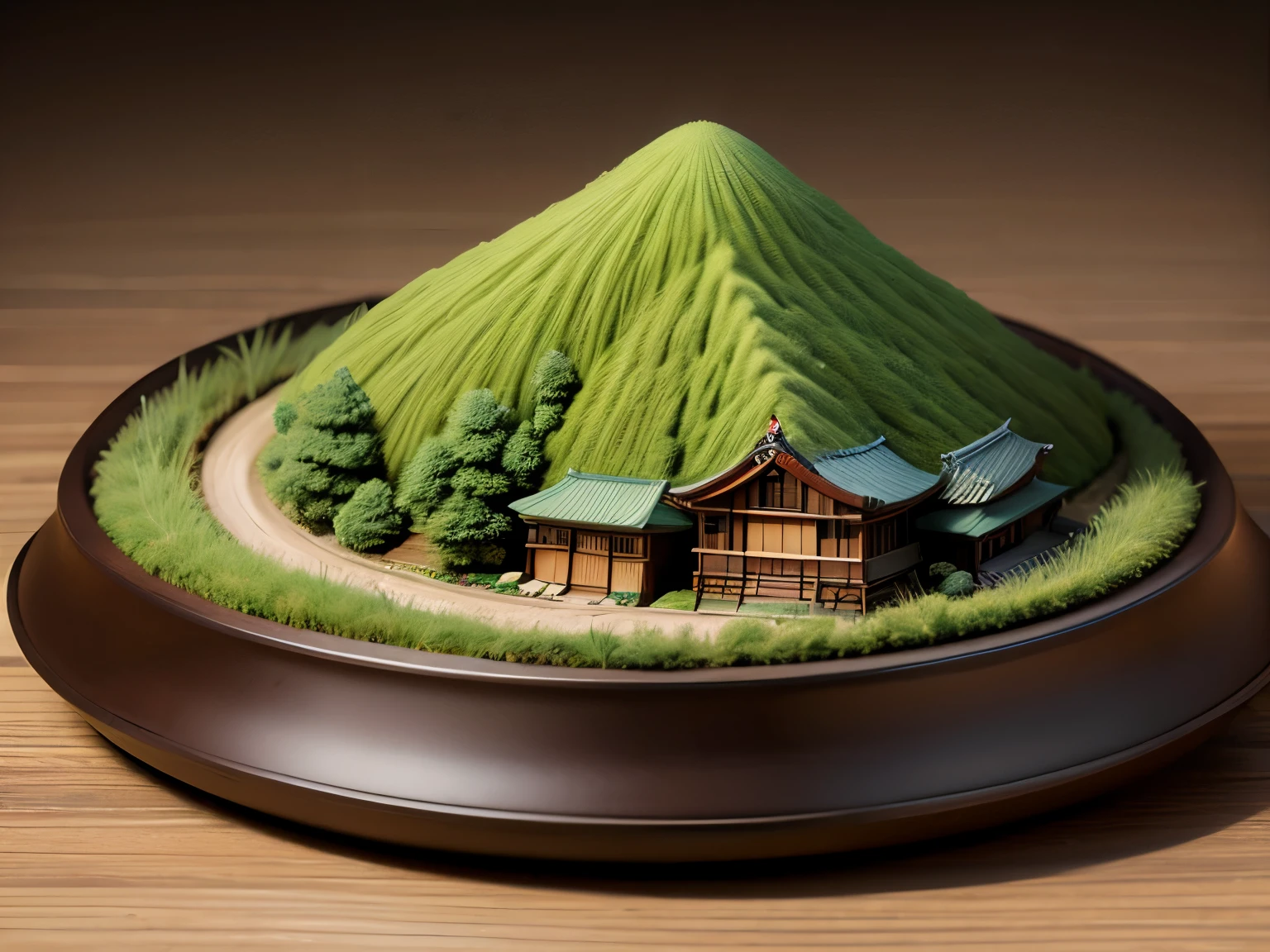 Japanese landscape, realistic,