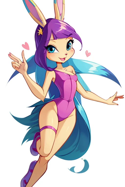 Female furry teenager beautiful and cute sara the Bunny winx cartoon style series by yeiyeiart 