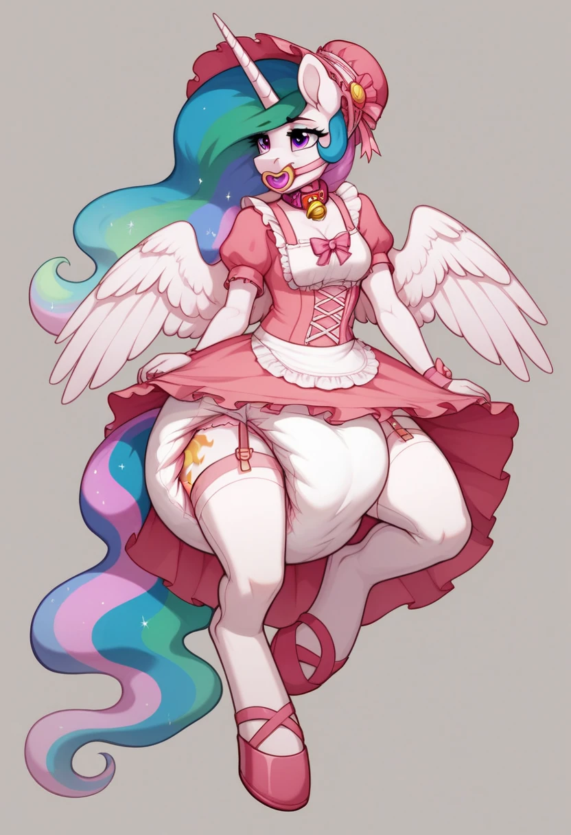 score_9,score_8_up,score_7_up,score_6_up, ((my little pony)), radiant lighting, vibrant colors, whimsical atmosphere, 8K, high resolution, highly detailed, masterpiece, ((brightness white body)), blue eyes, (maid costume), striped stockings, star pendant, earrings, eyeshadow, (very long pink hair:1.3), (((escort:1.4))) Massive Inflation Fat Body jiggly, fat round Body, body swelling about to explode, extreme overweight, bouncy belly, enormous in size Body Infaltion body expansion pumpin herself up like a blimp full up Gas pump up blow extremely swollen inflated body Inflatable spherical body inflated here's a pegasus growing to such a big air pump hose in the butt body inflation puffed arms, puffed legs, hyper inflation
