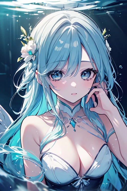 Delicate beautiful face and eyes,focus on face, Deep sea background,masutepiece,Detailed Splash Water, beautiful detailed water, Shock sensation, (Real: 0.5), Original 2 High Saturation, (Surrounded by colorful splash spots), multicolored bubbles, glasser maid))、泡のあるIridescent backgroundの接写, ethereal rainbow bubbles, Bokeh iridescent accents, Bokeh. iridescent accents, Rainbow BG, Colorful refracted glow, soft rainbow, shiny colorful, Sparkling sky, colorful backdrop, Iridescent background, rainbow bubbles, Colors of Heaven, Glitter background, ethereal rainbows, Background pastels, background is heavenly、Close up of a pile of colorful plastic beads, candies, Dolces, candy, candy colors, candy pastel, candy decorations, lollipops, gummy candies, Made by Lollypops, made of candy and lollypops, Dolce, candy treatments, gumdrops, lollipop, made of candy, candy land, jello, everything is made of candy, whirlpool、Alphafie woman in blue dress and stockings sitting on bed, translucent dress, beauty lingerie, iridescent shiny Sheer lingerie, translucent silky dress, pale-blue, wavy lingerie, sexy gown, Bright blue shiny lingerie, blue undergarments, Icy Blue Dress, Light blue, Pastel Blue, femme, Sheer, sky - blue dress, Wearing sexy lingerie、a close up of a woman in a purple lingerie posing for a picture, lingeries beauty, wavy lingeries, wearing sexy lingerie, laced lingerie, lingerie, sexy gown, iridescent shiny Sheer lingerie, , lingerie!!, Purple body, enticing, dark purple garments, enticingな, Sheer, sexy-S 100, seductive lingerie camisole