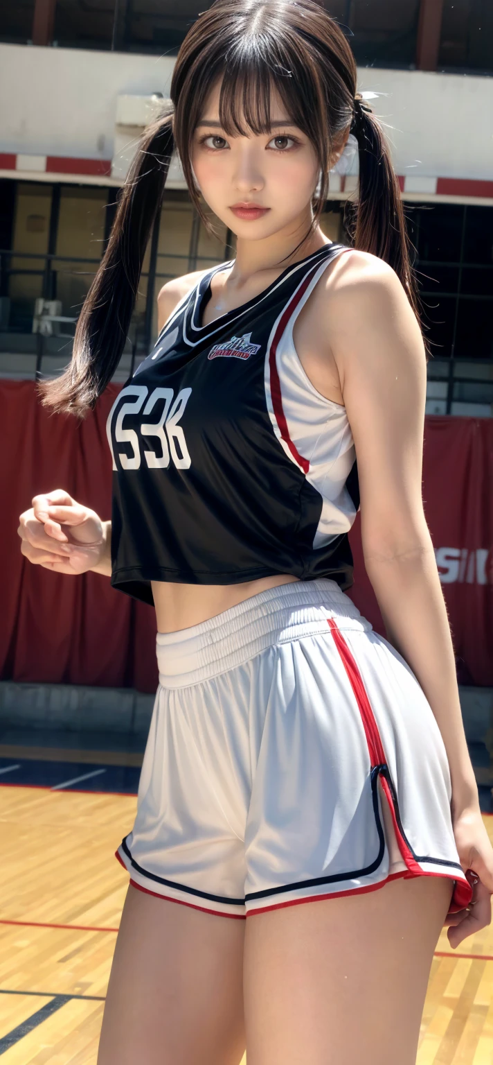 Ms. Arav poses in a diving suit during a basketball match, and shorts streetwear, Sports Fashion Photography, Sports and shorts, Hero Muay Thai Pose, MMA Left Hand Posture, shorts, Sports and Shirt, mina petrovic, mandy jurgens 8 k 1 5 0 mpx, Short stature, Victoria Gavrilenko