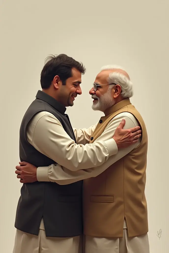 Rahul Gandhi and Narendra Modi 