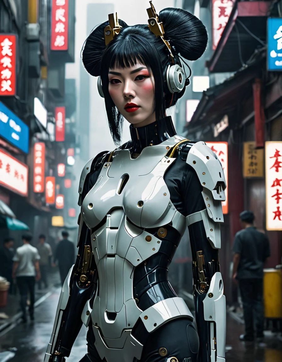 Heavy metal techno girl, post-apocalyptic city, insanely detailed real shiny skin, masterpiece quality, real color, erotic and sensual, 8k resolution🔥, Miki Asai Macro photography, close-up, hyper detailed, trending on artstation, sharp focus, studio photo, intricate details, highly detailed, cinematic by zack snider