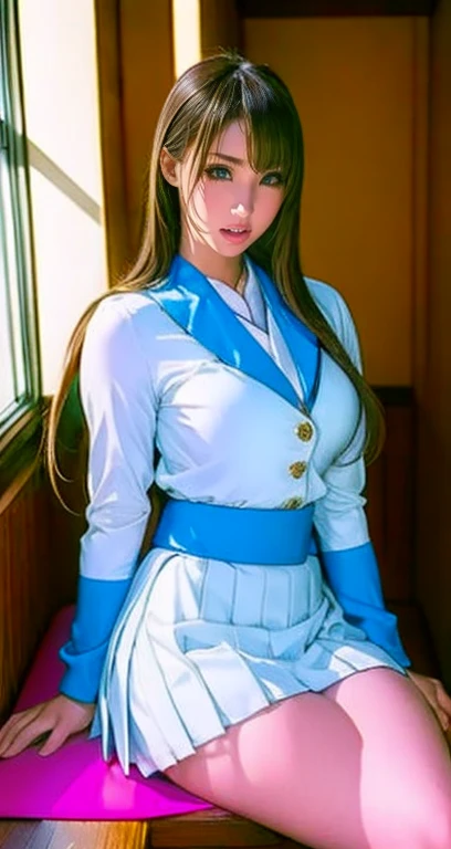    A blue Asian woman in a strict uniform in a white uniform poses on a bench,     japanese schoolgirl uniform   ,  Japanese School Uniform,  Japanese School Uniformを着ている,      the principal is wearing a uniform      , 超  Comics about high school girls    , a hyper  Comics about high school girls    ,  Strict uniform-clad   , Puella Magi uniform   ,    girl in uniform   ,  Comics about high school girls    , Seifuku,      realistic young gravure idol    
