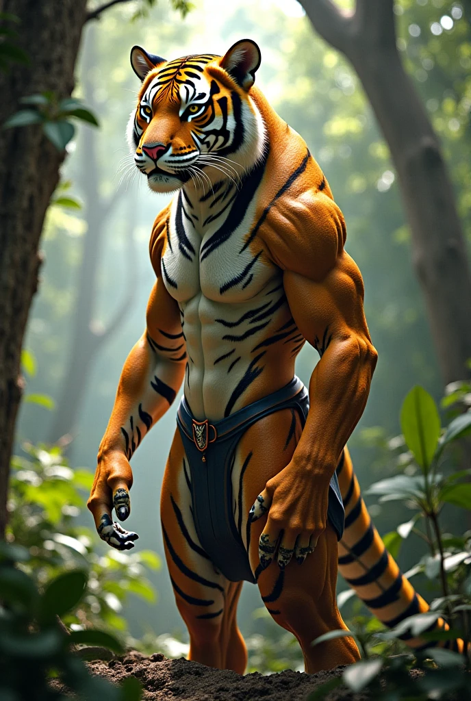A tiger boy but with a more human face