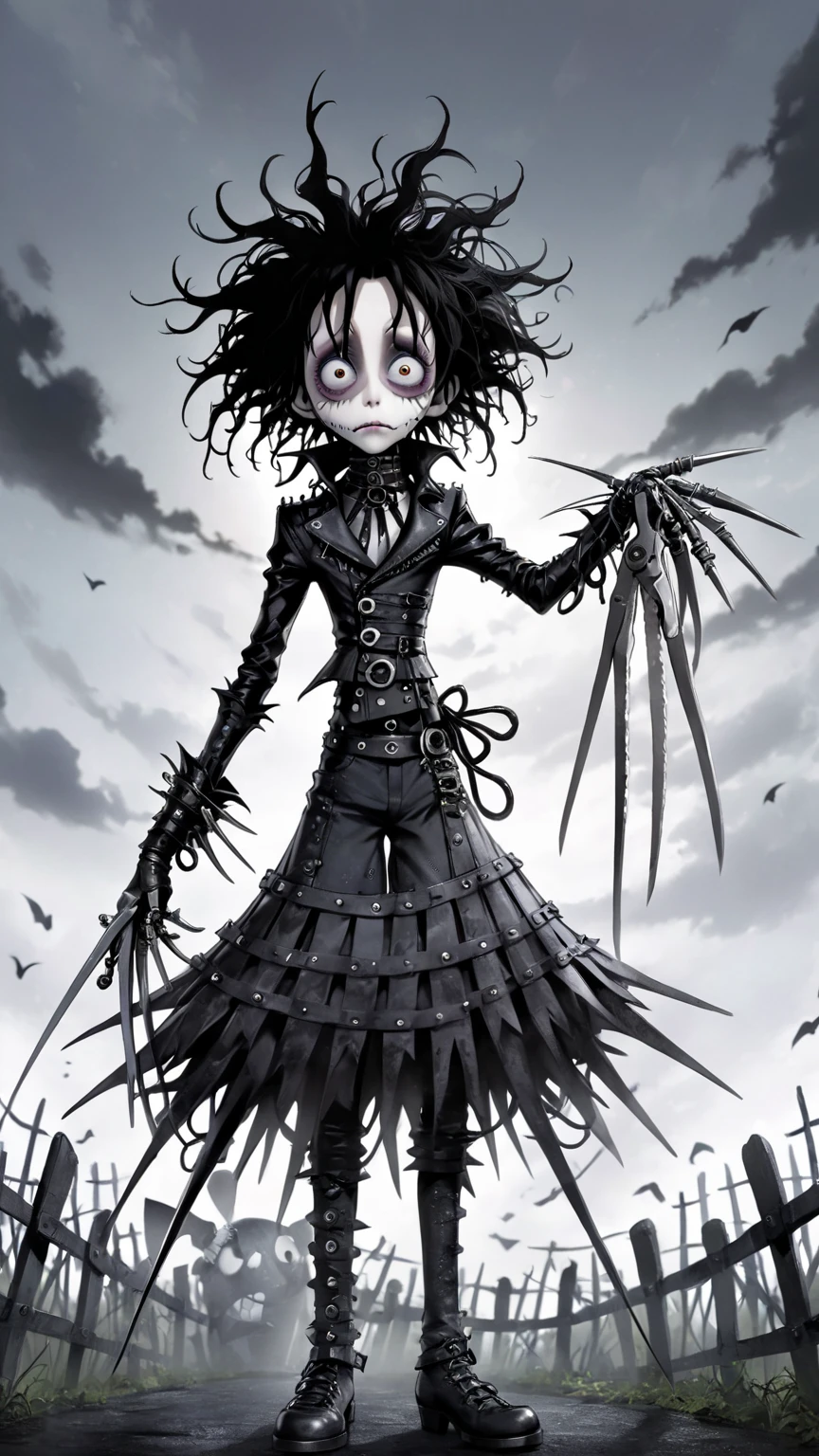 Edward Scissorhands、  Tim Burton style 、ダークネス