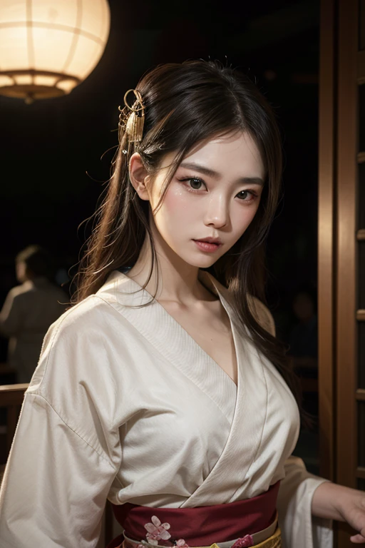 spiritual　Fantastic images　4K　Kannon　Beautiful and gentle　Upper Body　Looking straight at the camera with your whole body　