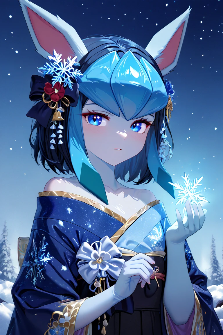 2D cartoon Disney character digital art of solo, kawaii, chibi female, young, anthro kizune, full white fur, glaceon:1.5, perfect antrho hands, perfect eyes, shoulderless blue and pink_kimono, transparent fur like ice, made of ice, seethrought bob hair, bare shoulders, three quarters.1.5, (rukia's bankai):1.5, flat chest:1.3char1 catches a snowflakes falling from above, aerial, full (top to bot):1.5, winter night, snowflake close_up, dynamic:1.5, sdxl, masterpiece, breathtaking, professional illustration, artic's auroras, flatlines, lineless, like art nouveau:1.3, (Impasto style:1.25), by oouna:1.2, (nova diffusion xl). superb linework, classic 2D Disney style art, close-up, inspired by the art styles of Glen Keane and Aaron Blaise, Disney-style character concept with a Disney-style face, (trending on artstation), Disney-style version of solo, kawaii, chibi female, young, anthro kizune, full white fur, glaceon:1.5, perfect antrho hands, perfect eyes, shoulderless blue and pink_kimono, transparent fur like ice, made of ice, seethrought bob hair, bare shoulders, three quarters.1.5, (rukia's bankai):1.5, flat chest:1.3char1 catches a snowflakes falling from above, aerial, full (top to bot):1.5, winter night, snowflake close_up, dynamic:1.5, sdxl, masterpiece, breathtaking, professional illustration, artic's auroras, flatlines, lineless, like art nouveau:1.3, (Impasto style:1.25), by oouna:1.2, (nova diffusion xl)