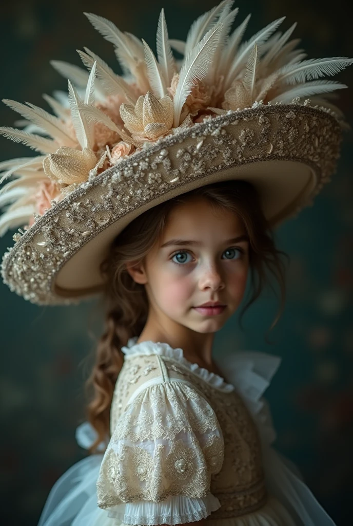 bonita nova no estilo vitoriano、Cabrito、Young Child 1. **moda**: Victorian fashion is characterized by sleek and elegant design。Ruffles and laces、Espartilhos、Tente incorporar elementos como vestidos longos。 2. **penteado em**: Women's hairstyles in the Victorian era are often complex and delicate。Upstyling e curling、It's also a good idea to add ribbons and floral ornaments to your hair.。 3. **Characteristics**: Facial features of girl with soft features、Embelezamento、Lindo 5. **Accessorized**: Accessories played an important role in the Victorian era。hats、colares、Luvas、Guarda-chuvas, etc.、Calling accessories with attention to detail、You can give personality to your character。 vestido bonito、Floral、
