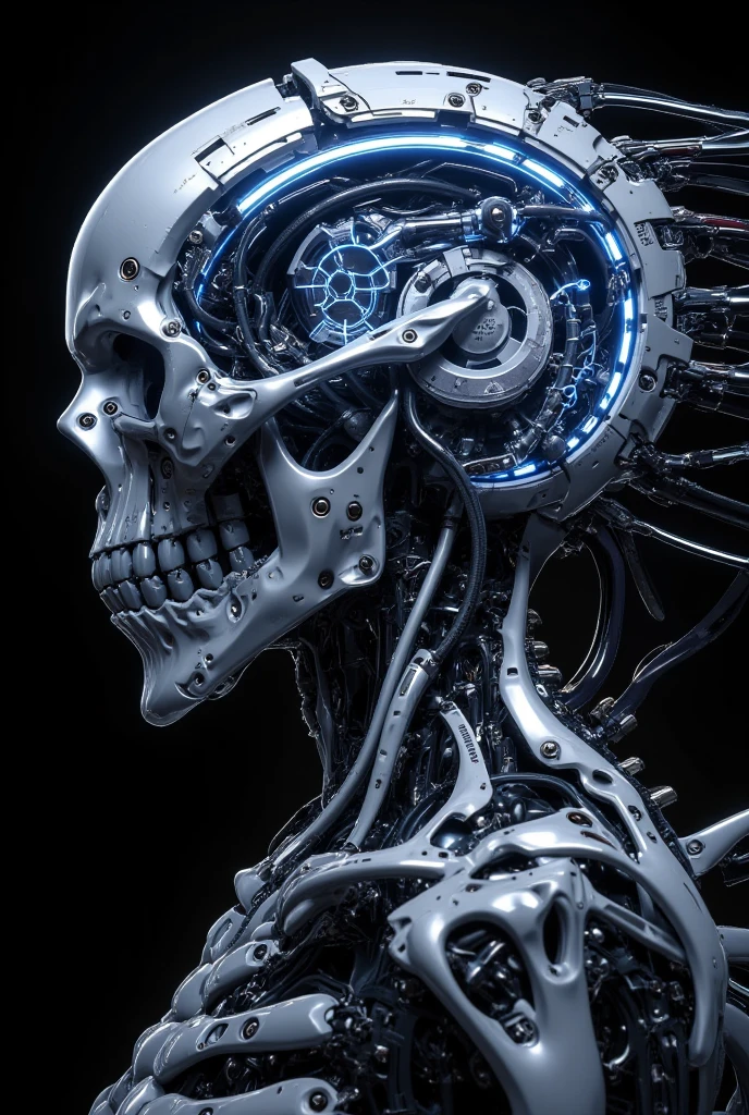 Create a stunning, ultra-high-definition image in 16K resolution that captures the horrifying and dystopian atmosphere of the Mass Effect series with a realistic photo aesthetic. | Visualize human husks, the terrifying fusion of desiccated human remains and advanced Reaper technology. These creatures are characterized by their skeletal appearance, glowing blue eyes, and extensive cybernetic modifications. Their bodies are twisted and emaciated, with mechanical components integrated into their flesh, creating a nightmarish blend of organic and synthetic elements. | The scene is set in a dark, abandoned spaceship or derelict space station, with flickering lights and eerie shadows casting an ominous glow. The environment exudes a sense of horror and desolation. | Capture the human husks in a dynamic and menacing pose, perhaps with one husk reaching out towards the viewer while others lurk in the background. Their expressions should convey a mix of agony and malevolence, with a hint of their lost humanity. The camera angle should emphasize their full bodies, highlighting the details of their cybernetic modifications and their horrifying transformation. | The overall ambiance should integrate dark, muted colors and rich details, creating a sense of depth and immersion in this terrifying setting. Ensure anatomical correctness, with a focus on ultra-detailed textures and high-quality rendering, capturing every nuance of the husks' appearance and their horrific surroundings. This masterpiece should embody the spirit of horror and science fiction, immersing viewers in its lifelike depiction. | Keywords: (human husks:1.3), ((realistic photo)), ((cybernetic modifications):1.2), ((horror science fiction)), ((menacing pose)).