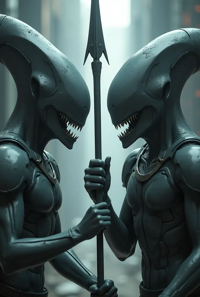 Venom and Frieza from Dragon Ball、genetic research institute。There is a large glass cylinder used for scientific experiments。They are each contained in a cylinder。