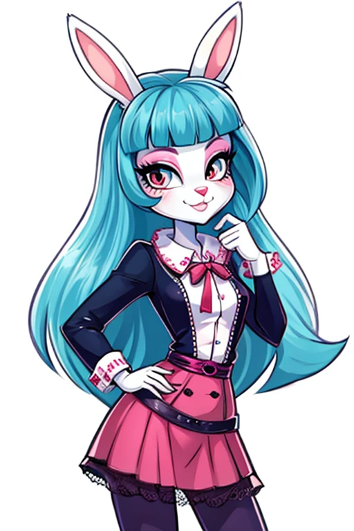 Female furry teenager beautiful and cute sara the Bunny monster high style by yeiyeiart 