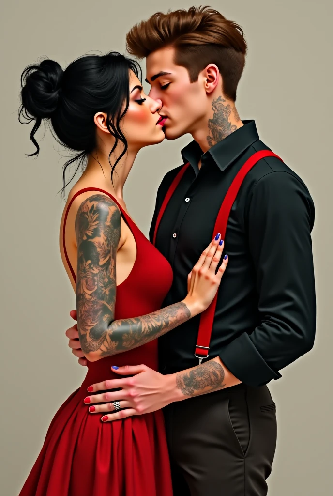 tattooed woman with a huge cock sucking a man's cock, very very realistic, very realistic, sexy lips, inked, very very very realistic, ultra realistic art, tattooed, beautiful and realistic, ultra realistic picture, very hyper realistic, ultra realistic!!!, really realistic, very realistic looking, range murata and artgerm