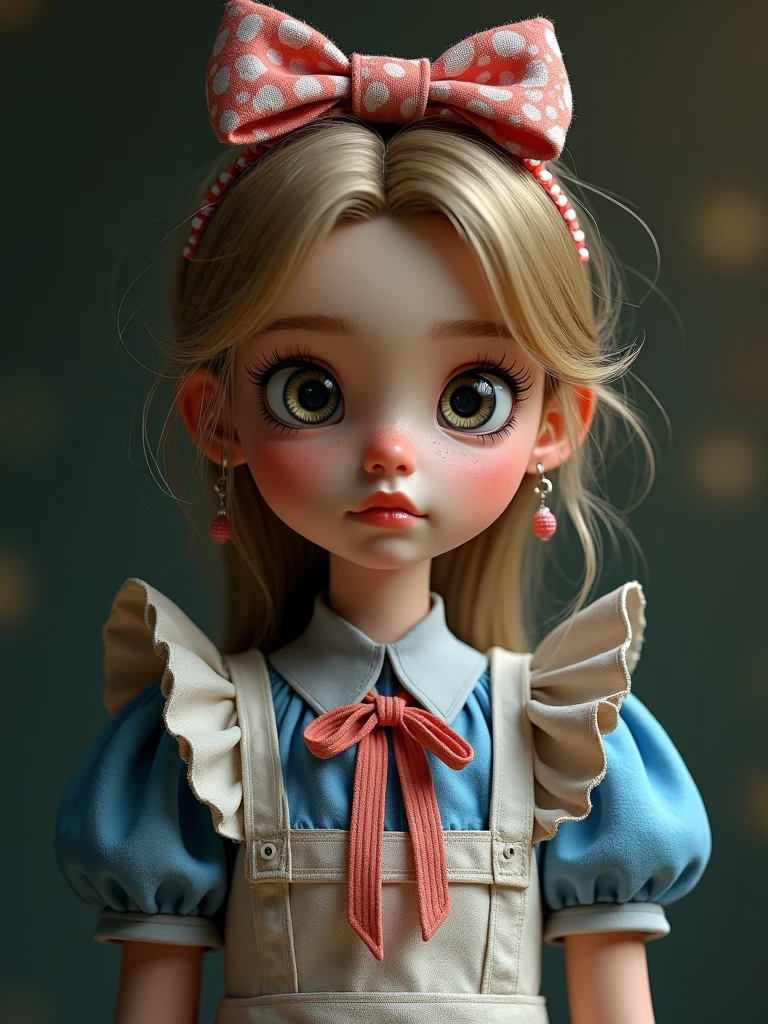 A cute young boy clown with a little pink bow on his hair