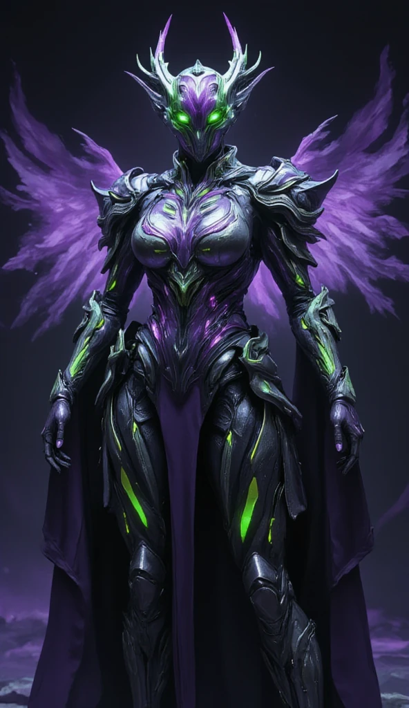 (A stunning tall woman is posing like a fashion model:1.5), (She is an anti-hero wearing intricated desighned vivid purple and iridescent green and dark gray uniform:1.7), echanical biomorphism, horror art, intricate details, maximalist perfect illustration, digital painting art, quantum world, place of fear, surreal,dark, ominous,nightmarish, twisted, unsettling, unnerving, otherworldly, abstract, geometric, futuristic, cyberpunk, chiaroscuro, dramatic lighting, moody atmosphere, rich colors, deep shadows, glowing elements, unsettling anomalies(best quality,4k,8k,highres,masterpiece:1.2), ultra-detailed,(realistic,photorealistic,photo-realistic:1.37), (photo taken from below:1.2)